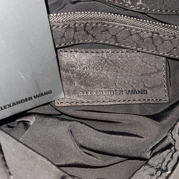 Alexander Wang Black Leather Crossbody Bag Studded Bottom NWT - Picture 16 of 17